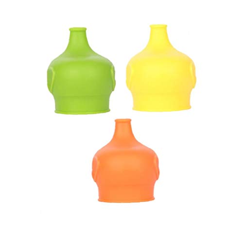 Onsinic Silikon-Deckel Cup Abdeckung Elefant-förmigen Glasdeckel für Kinder Dehnbare Proof Leck Silikon Stroh Cup Covers von Onsinic