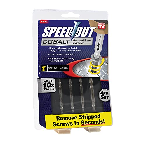 Ontel Speed Out Cobalt Damaged Screw Extractor, 4 Piece Set von Ontel