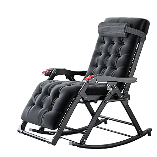 Faltbare Schaukelstuhl Tragbare Lounge Stuhl Komfortable Entspannung Einstellbar Null Schwerkraftstuhl Patio Rasenstuhl für Outdoor max Last 200kg von Ontihang