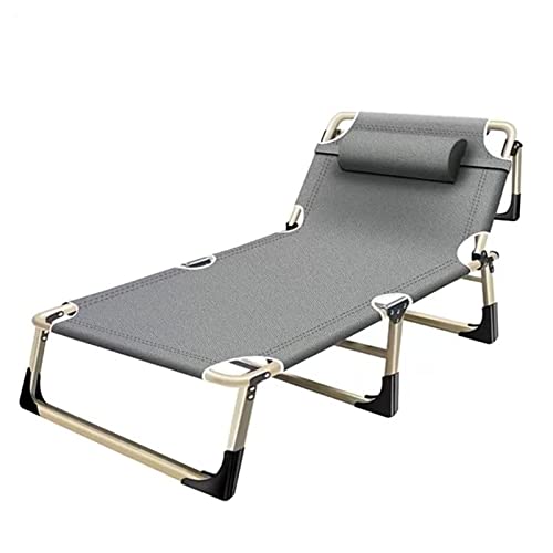 Ontihang XXL Sunlounger Beach Faltende Campingbett 4-Position Einstellbare Rückenlehne, Last 300kg für Patio Garten Strand Poolzelt von Ontihang