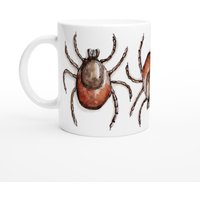 Deer Tick Mug - Entomology Coffee Cup, Forest Insect, Lyme Disease, Gift For Biologist von Ontogenie