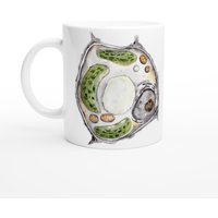Plant Cell Mug - Biology Gift, Science Drinkware, Microscopic Art, Botanical Coffee Cup von Ontogenie