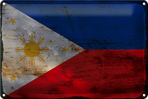 Blechschild 20x30cm gewölbt Philippinen Philippines Rost Deko Geschenk Schild Blechschild 20x30cm gewölbt Philippinen Philippines Rost Deko Geschenk Schild von Ontrada
