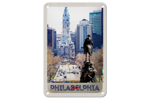 Ontrada Blechschild 12x18cm gewölbt Philadelphia USA Amerika Stadt Kirche Schild Ontrada Blechschild 12x18cm gewölbt Philadelphia USA Amerika Stadt Kirche Schild von Ontrada