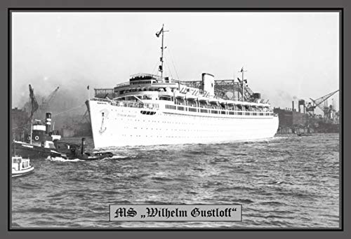 Ontrada Blechschild 12x18cm gewölbt Wilhelm Gustloff Passagier Schiff KDF Deutschland Schild von Ontrada