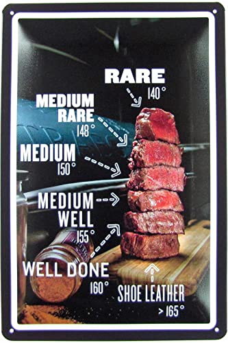 Ontrada Blechschild 20x30cm gewölbt Beef Fleisch Steak Garstufen Deko Geschenk Schild Ontrada Blechschild 20x30cm gewölbt Beef Fleisch Steak Garstufen Deko Geschenk Schild von Ontrada