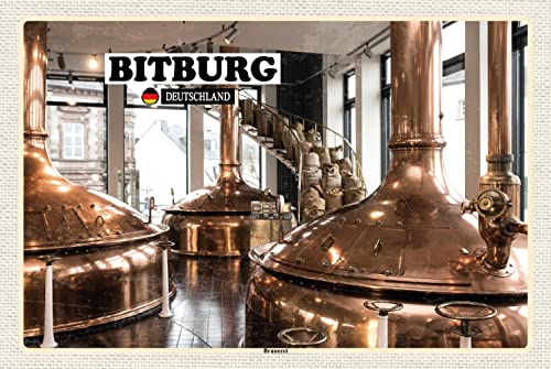 Ontrada Blechschild 20x30cm gewölbt Bitburg Brauerei Traditionel Deko Geschenk Schild von Ontrada