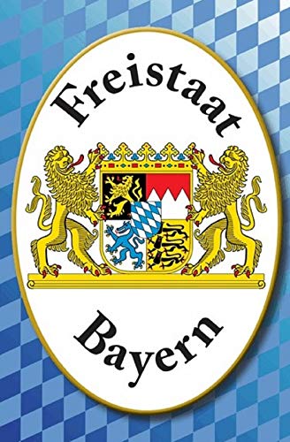 Ontrada Blechschild 20x30cm gewölbt Freistaat Bayern Wappen Deko Geschenk Schild von Ontrada