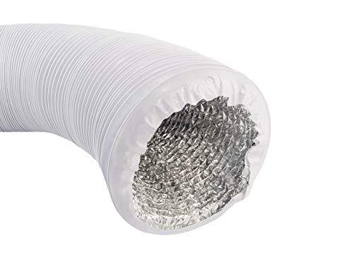 Profi Abluftschlauch mit Aluminium-Innenisolierung, Durchmesser 100mm / 102mm, Länge 5m - für Trockner, Klimaanlage, Abzugshaube - stabil und wärmeisoliert (Standard) von Onward