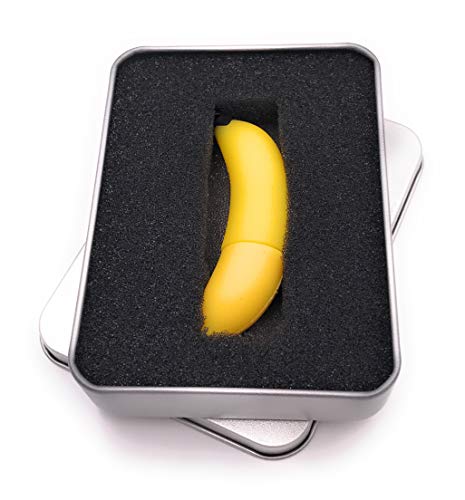 Onwomania Banane Obst Essen USB Stick in Alu Geschenkbox 16 GB USB 2.0 von Onwomania