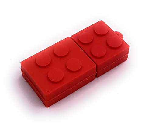 Onwomania Baustein Rot Funny USB Stick 64 GB USB 2.0 Speicherstick USB-Datenträger von Onwomania