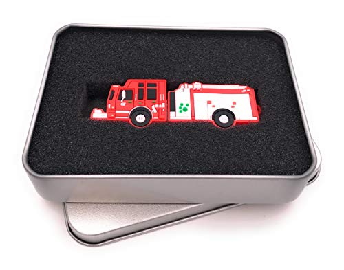 Onwomania Feuerwehr Auto Feuerwagen USB Stick in Alu Geschenkbox 64 GB USB 3.0 von Onwomania