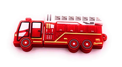 Onwomania Firetruck Feuerwehrauto FeuerwehrRot USB Stick USB Flash Drive Speicherstick 128GB USB 3.0 von Onwomania