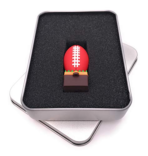 Onwomania Football Stehend Touchdown USB Stick in Alu Geschenkbox 64 GB USB 3.0 von Onwomania