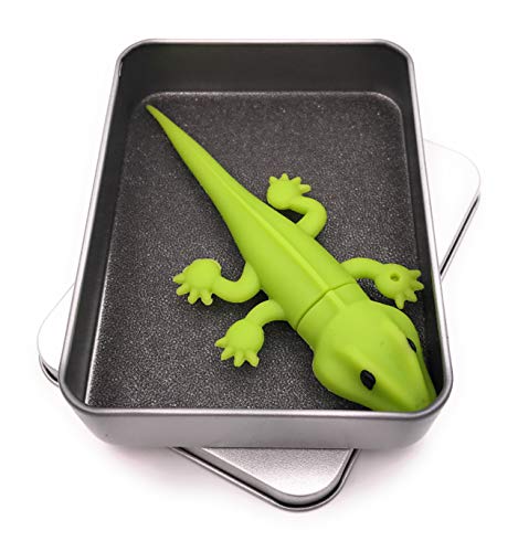 Onwomania Gecko Echse Salamander Reptil USB Stick in Alu Geschenkbox 16 GB USB 3.0 von Onwomania
