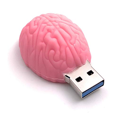 Onwomania Gehirn Hirn Denkvermögen rosa USB Stick USB Flash Drive 64GB USB 2.0 von Onwomania