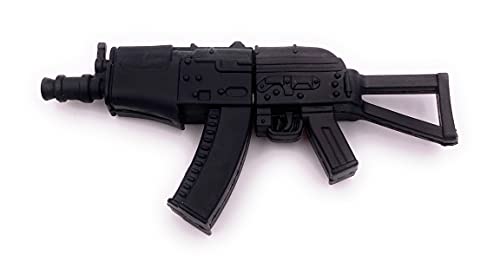 Onwomania Gewehr Maschinengewehr Schusswaffe Waffe schwarz USB Stick in Alu Geschenkbox 64 GB USB 3.0 von Onwomania
