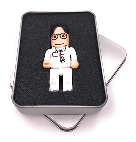 Onwomania Krankenpfleger Arzt USB Stick in Alu Geschenkbox 32 GB USB 3.0 von Onwomania