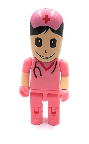 Onwomania Krankenschwester Arzt Chirurg Doktor rosa Funny USB Stick 128 GB USB 3.0 Speicherstick USB-Datenträger von Onwomania