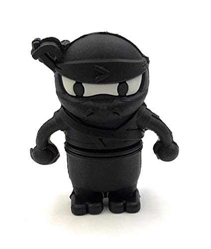 Onwomania Ninja Kämpfer Figur Schwarz Funny USB Stick 64 GB USB 3.0 Speicherstick USB-Datenträger von Onwomania