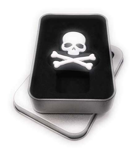 Onwomania Skull Gift Warnung Zeichen Totenkopf USB Stick in Alu Geschenkbox 64 GB USB 3.0 von Onwomania