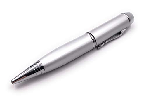 Onwomania Stift Kugelschreiber Schreiber Silber Funny USB Stick 32 GB USB 2.0 Speicherstick USB-Datenträger von Onwomania