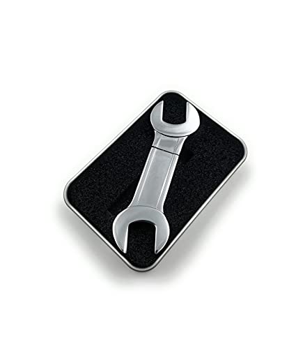 Onwomania Zange Schraubenschlüssel aus Metall Werkzeug USB Stick in Alu Geschenkbox 128 GB USB 3.0 von Onwomania