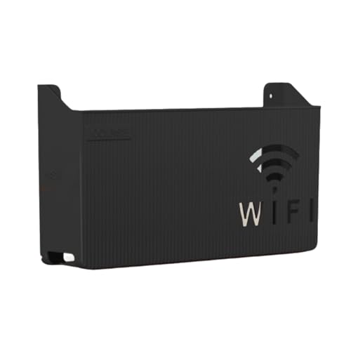 Onxyrbyte Router Aufbewahrungsbox,WLAN-Router Aufbewahrungsbox,Regal Wand WLAN Router Box,Aufbewahrungsbox FüR WLAN-Router,Design Der WäRmeableitungslöCher,FüR DräHte,Router,Tv Set Top Boxen von Onxyrbyte
