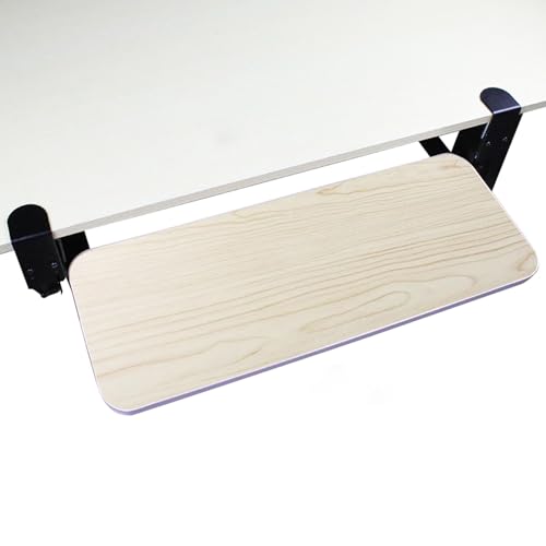 Onxyrbyte Tastaturschublade Unter Dem Schreibtisch,Tastaturauszug Ohne Bohren,Ergonomisches Design,Sparen Sie Platz Auf Dem Schreibtisch,FüR BüRo Und Zuhause Zur Ablage Tastatur Maus von Onxyrbyte