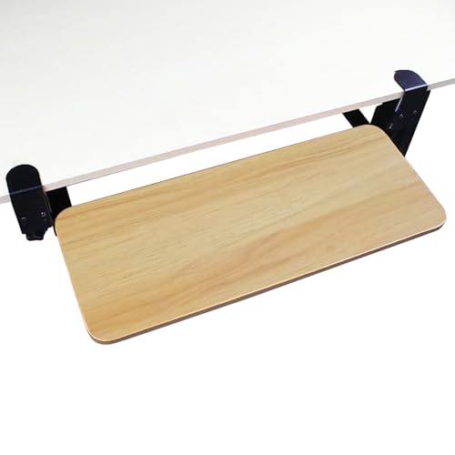 Onxyrbyte Tastaturschublade Unter Dem Schreibtisch,Tastaturauszug Ohne Bohren,Ergonomisches Design,Sparen Sie Platz Auf Dem Schreibtisch,FüR BüRo Und Zuhause Zur Ablage Tastatur Maus von Onxyrbyte