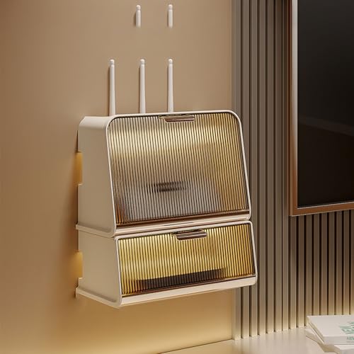Onxyrbyte WiFi Router Storage Box,Router Box Wall Box,WiFi-Router-Aufbewahrungsbox,Wand WLAN Wandbehänge TV Kabel Verstecken Box,Router Schrank aus Holz,Für Wohnzimmer,Schlafzimmer,Büro Onxyrbyte WiFi Router Storage Box,Router Box Wall Box,WiFi-Router-Aufbewahrungsbox,Wand WLAN Wandbehänge TV Kabel Verstecken Box,Router Schrank aus Holz,Für Wohnzimmer,Schlafzimmer,Büro von Onxyrbyte