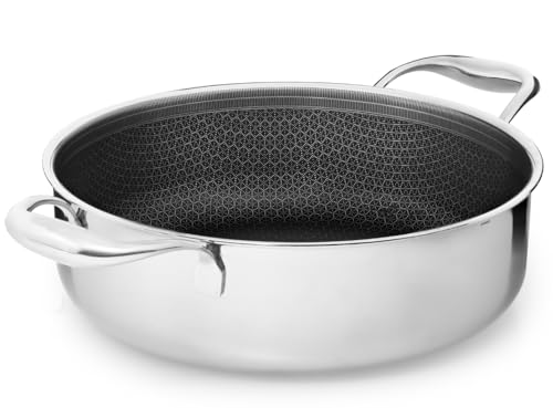 Onyx Cookware Schmorpfanne 24 cm, 3 l | Bräter mit Hohem Rand | Sautepfanne Induktion für Alle Herdarten | Kratzfeste Antihaft-Oberfläche | 3-Schicht Edelstahl/Aluminium | PFAS-frei Onyx Cookware Schmorpfanne 24 cm, 3 l | Bräter mit Hohem Rand | Sautepfanne Induktion für Alle Herdarten | Kratzfeste Antihaft-Oberfläche | 3-Schicht Edelstahl/Aluminium | PFAS-frei von Onyx Cookware