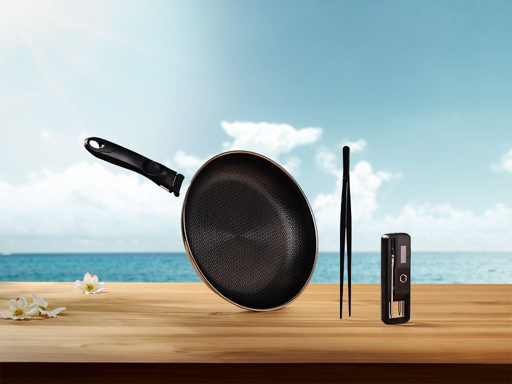 Onyx Cookware Special - Grillset - Grifflose Pfanne von Onyx Cookware