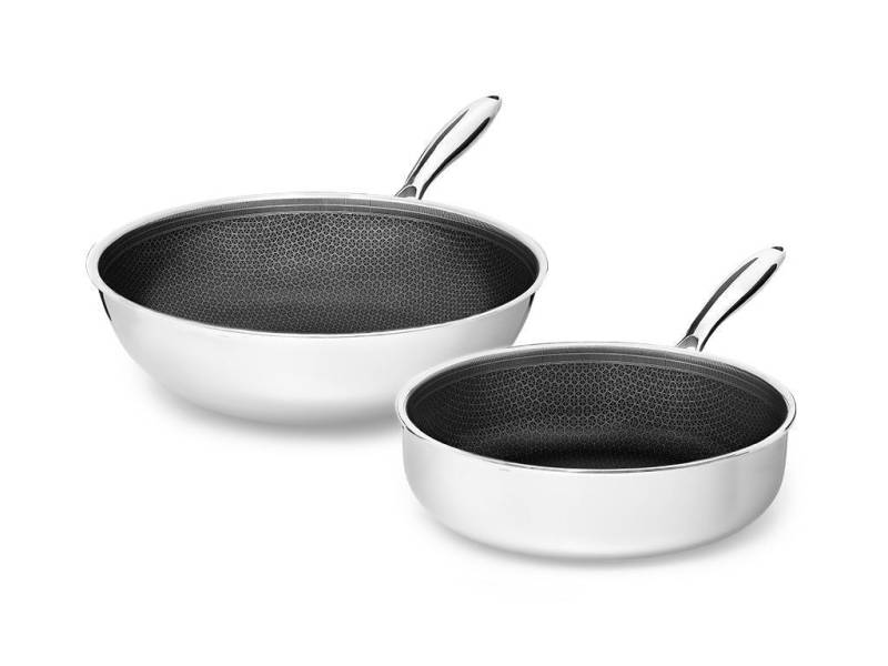 Onyx Cookware Wok+sautépfannenset - 2 Stück von Onyx Cookware