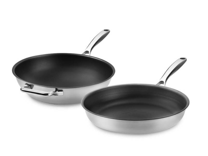 Onyx Cookware Zero – Natürlich Antihaft Wok-set – 2 Teile Onyx Cookware Zero – Natürlich Antihaft Wok-set – 2 Teile von Onyx Cookware