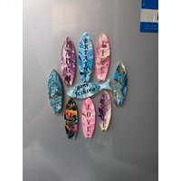 Surfbrett Kühlschrankmagnete | Surf Geschenk Positives Zitat Mit Strandgefühl Memoboard Magnete von OohyouarecraftyShop