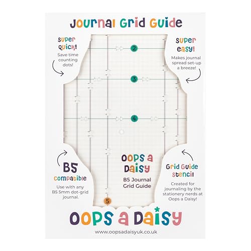 B5 Journal Grid Guide – Schnelles Einrichten Ihrer Tagebuch-Spreads – Schablone für gepunktete Bullet Planner Journal – wiederverwendbares Journaling-Werkzeug B5 Journal Grid Guide – Schnelles Einrichten Ihrer Tagebuch-Spreads – Schablone für gepunktete Bullet Planner Journal – wiederverwendbares Journaling-Werkzeug von Oops a Daisy