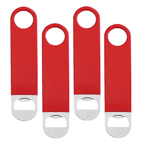 4 PCS Bierflaschenöffner, Barschlüssel für Barkeeper, einfache und effektive flache Bieröffner von Opaceluuk