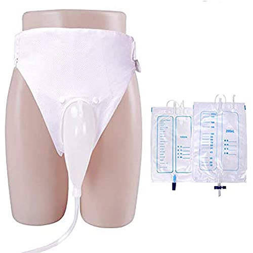 Opaeroo Harndrainagebeutelsystem Tragbarer Urinsammler Inkontinenzhose Tragbares wiederverwendbares Urinal für Frauen Männer ältere bettlägerige Patienten-Women von Opaeroo