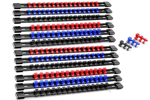 Steckdose-manager-halter-werkzeugkasten: 6 Stück Steckdose-halter 1/4 X 32,3/8 X 30,1/2 X 24,steckdose-manager-werkzeugkasten Mit Steckdose-etiketten 12pcs von Opaeroo