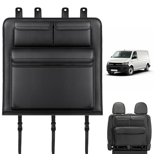 Opaltool Auto Organizer für VW Transporter T6/T6.1 California ab 2015, Doppelsitz Leder Hängenden Organisatoren Autositz Organizer mit isolierten Tasche für Kühlung Wärmer von Opaltool