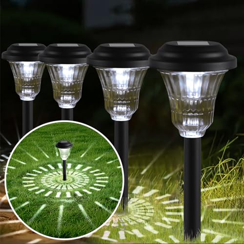 Opard Solar Pfadlichter Solarlampen für außen 8 Stück Solarleuchten für Garten, Wasserdichte automatisches Ein-/Ausschalten Solarlampe für Terrasse, Rasen, Hof, Wege von Opard