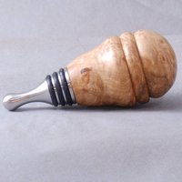 Ahorn Wurzelholz Und Edelstahl Flaschenstopper von OpasPens
