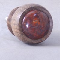 Mesquite Holz Und Edelstahl Flaschenstopper Mit Mohn Jaspis Stein Einsatz von OpasPens