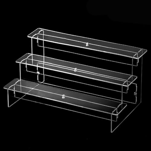 25 Schichten transparentes Acryl-Aufbewahrungsregal für Parfüms und Schmuck (3 Schichten 29 cm) von Opatiny
