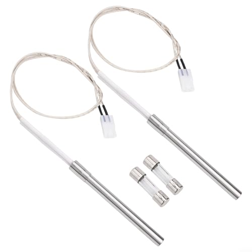 2er-Pack Hot Rod Ignitor Kit für Ihren Holzpelletgrill inkl. 2 Sicherungen und Installationsteile von Opatiny