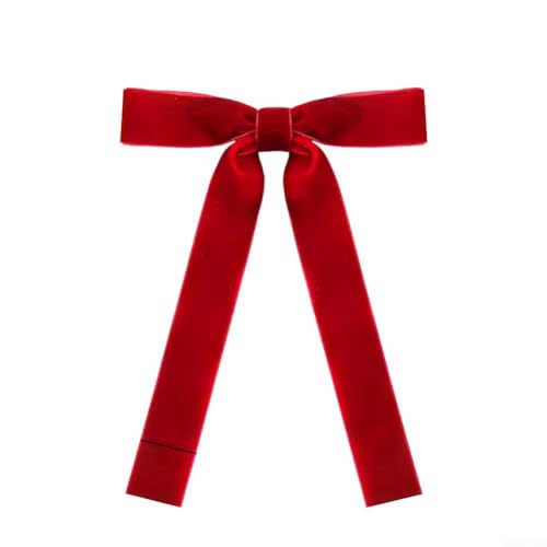 36 Samtschleifen für Weihnachtsbaumschmuck mit goldfarbenen Bindebändern, traditionelle Akzente für festliches Ambiente (rot) von Opatiny