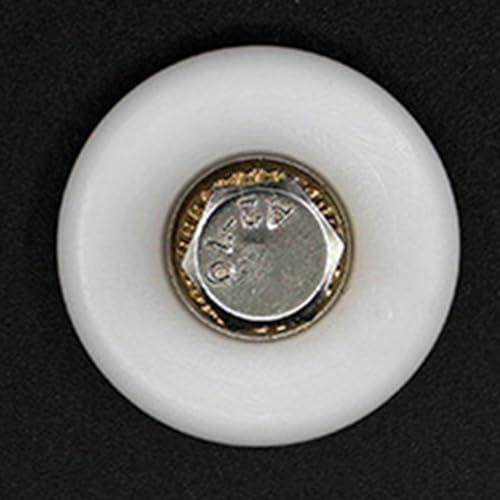 4 Stück Nylon Rad Duschraum Umlenkrollen mit Messingmitte für Glasschiebetüren, geeignet für 4 8 mm Glas, kommt mit Edelstahlschrauben (23 mm) von Opatiny