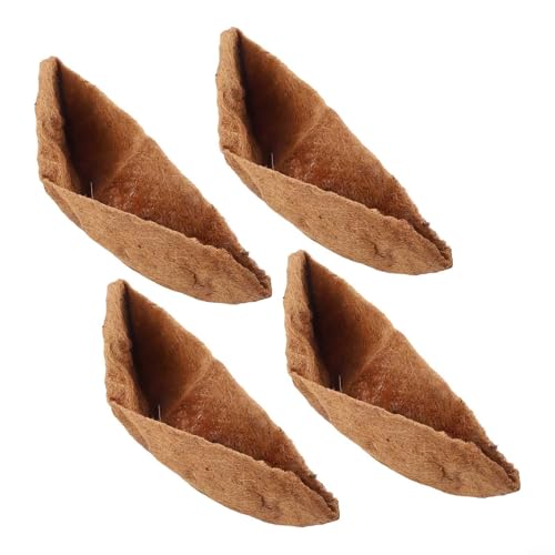 Atmungsaktive Kokosfaser-Hängekorb-Auskleidung für den Einsatz in der Gartenarbeit und Blumenausstellung, fördert die Luftzirkulation und Wasserableitung für gesundes Pflanzenwachstum (4 Stück) von Opatiny