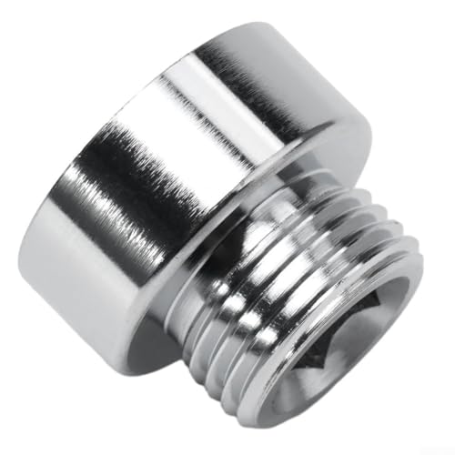 Brauseschlauchkopf-Adapter für BSP 3/4 Buchse auf 1/2 männlich, verchromtes Messing, Reduzierstück für Handbrause und feste Kopfbrausen (1 Stück) von Opatiny